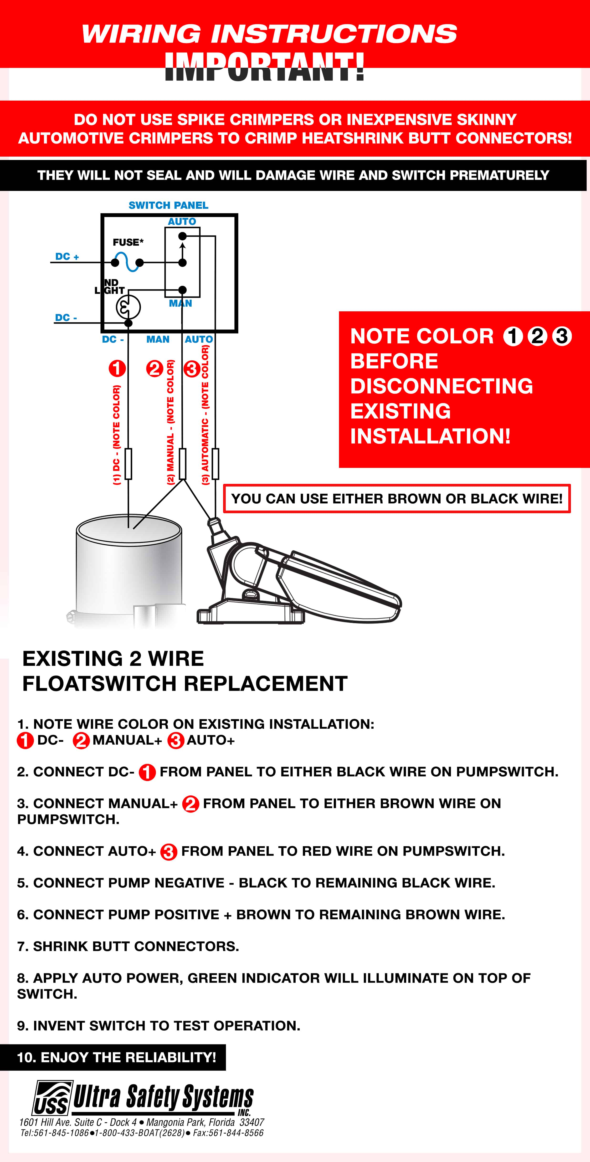 WIRING INSTRUCTIONS